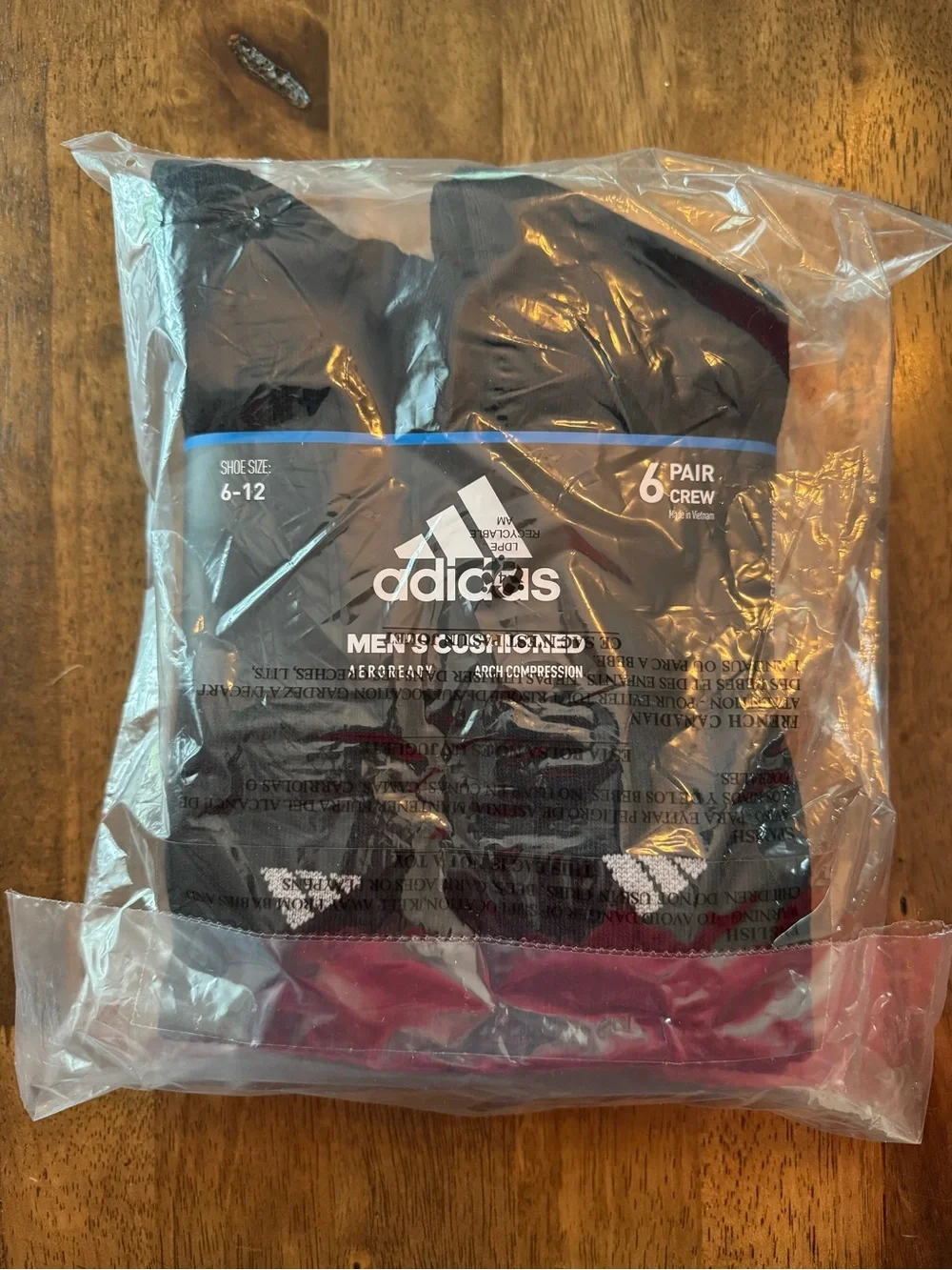 Adidas Men's Cushions Crew Socks - 6 Pack & Goodfellow Crew Socks Bundle